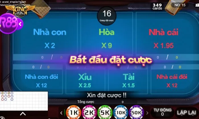 Game bài Baccarat Kingfun được yêu thích nhất 2025