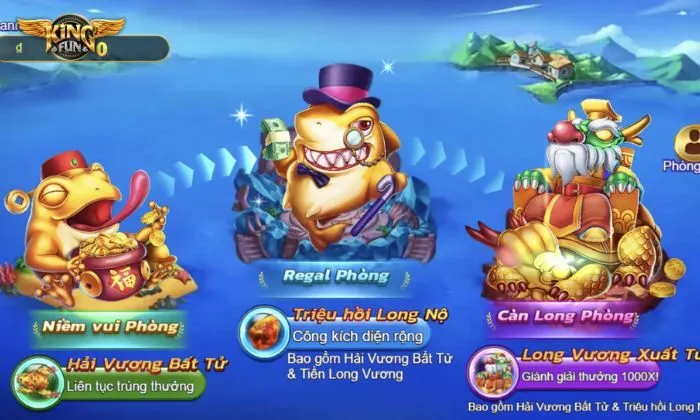 bắn cá Kingfun Bắn cá Kingfun hỗ trợ ngôn ngữ Tiếng Việt