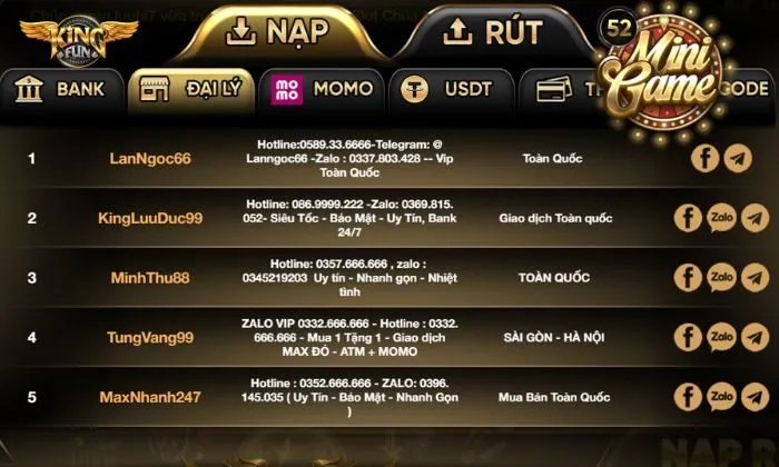 Kingfun thường xuyên mang đến những chương trình ưu đãi cho đại lý
