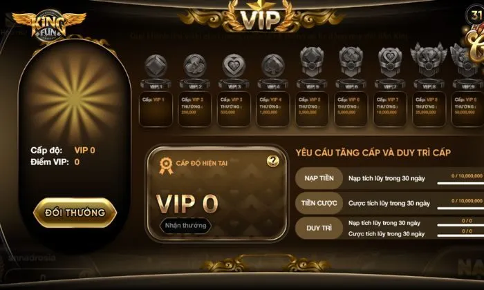 Khuyến mãi Kingfun độc quyền dành cho thành viên VIP